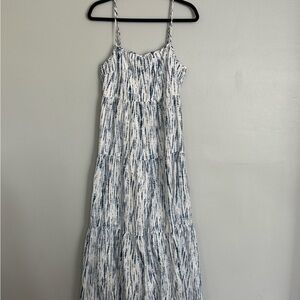 Gap Blue and White Women's Dress size 10 Petite
